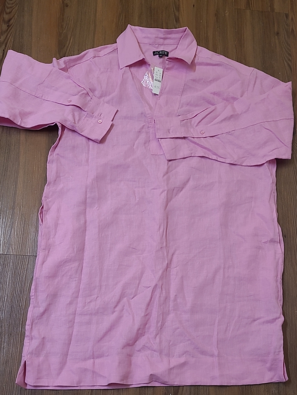 j.crew dress new color pink XLT